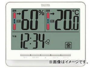 タニタ 温湿度計 温度 湿度 デジタル 大画面 ホワイト TT-538 WH 温度湿度の快適レベルを5段階でお知らせ