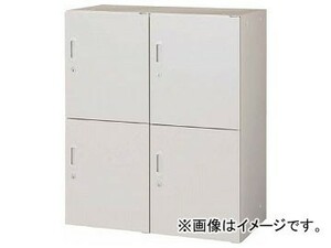 トラスコ中山 U型壁面書庫 片開パーソナル2列2段 H1050 W色 ULW-11(7658125)