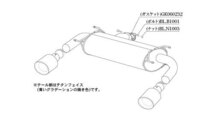 柿本改 Class KR マフラー リアピースのみ チタンフェイステール T713181RC スバル BRZ 3BA-ZD8 FA24 NA 2WD(FR) 6MT 2400cc 2021年08月～_画像2