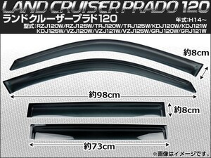 サイドバイザー トヨタ ランドクルーザープラド120 VZJ120W/VZJ121W/VZJ125W/GRJ120W/GRJ121W 2002年～ 入数：1セット(4枚) AP-SVTH-T03-1