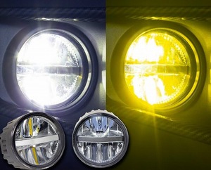 モーターファーム/Motor Farm LEDフォグランプ カラー切替タイプ(ホワイト/イエロー) 64EX-LFL スズキ ジムニー