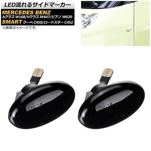 LED流れるサイドマーカー メルセデス・ベンツ Vクラス W447 2015年10月～2019年09月 スモーク 入数：1セット(2個) AP-LL187-SM