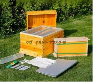 mi... breeding for nest box nest frame type nest box Japanese cedar wooden nest box molasses bee Mitsuba chi breeding nest box molasses . coating . bee supplies . bee apparatus D153