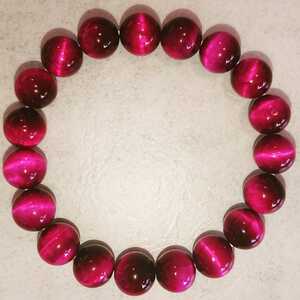 [ pink Tiger I ]10mm inside surroundings 16cm/ natural stone / Power Stone bracele 