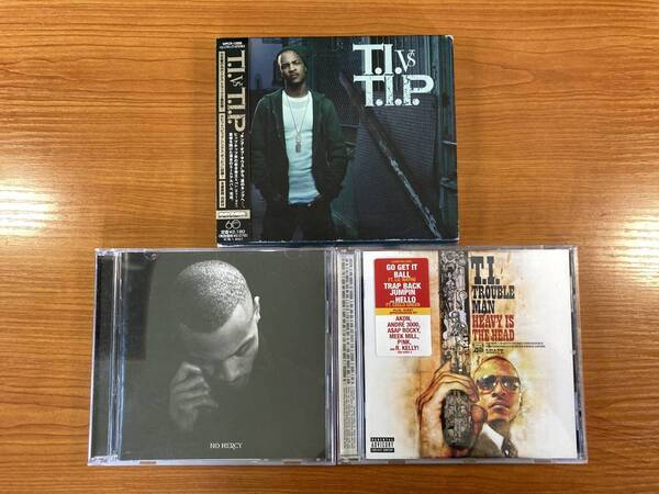 W6712 T.I. CD アルバム 3枚セット|T.I. vs. T.I.P. No Mercy Trouble Man: Heavy Is the Head
