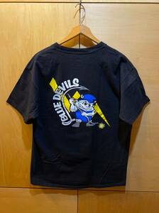 古着 キャラクター Tシャツ L 黒 北米 電気技師 見習い プログラム BLUE DEVILS