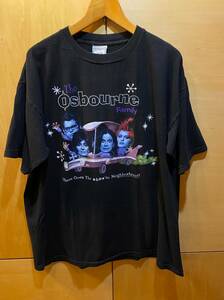 古着 The Osbourne Family オジー オズボーンファミリー Tシャツ XL ブラック バンド 00s ビンテージ