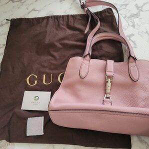 破格。新品未使用。GUCCI　グッチ　ジャッキー　ハンドバック　レザー　ショルダーバック