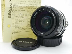 Nikon NIKKOR 24ｍｍ F2.8 Ai 2023年 5月 オーバーホール ニコン 30日動作保証