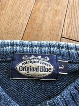 ORIGINAL BLUE michael ross 90s INDIGO KNIT england製 オリジナルブルー インディゴニット_画像7