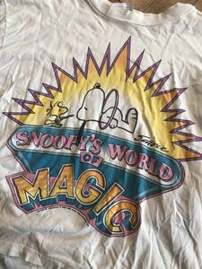 80s〜90s VINTAGE SNOOPY Tシャツ サイズXL カットオフ ビンテージ スヌーピー