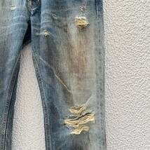 MAGIN DENIM マージンデニム サイズ46 デニムパンツ クラッシュ加工_画像4