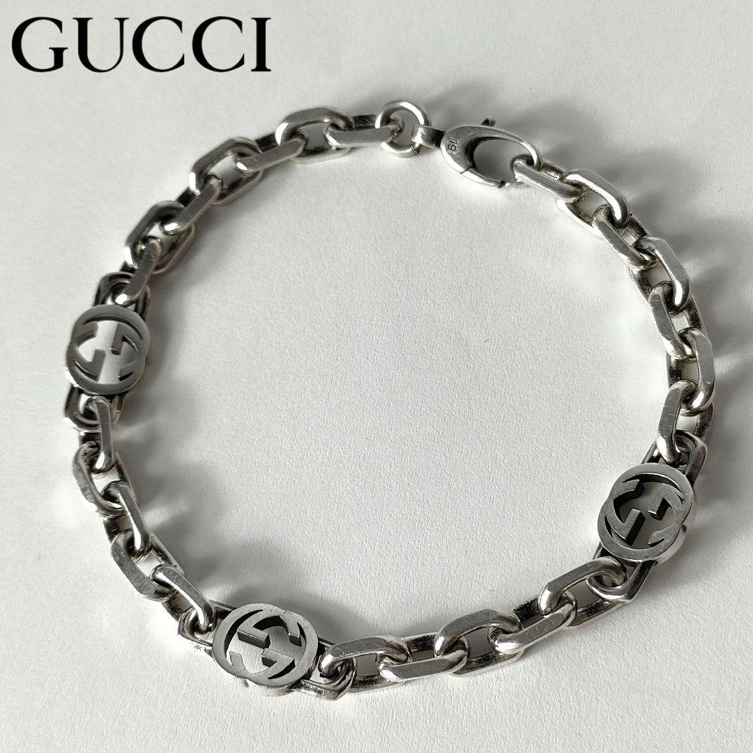 グッチ GUCCI ブレスレット インターロッキングG ‎731193 シルバー-