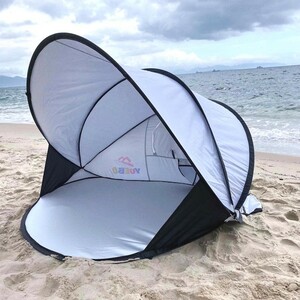 簡易テント　中サイズ　送料無料　海　防風防雨　紫外線防止　ワンタッチテント　アウトドア