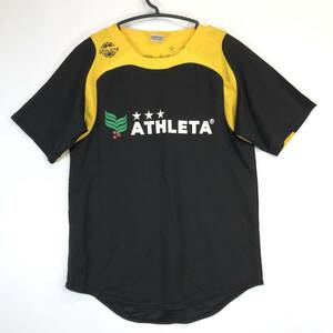 アスレタ ATHLETA 半袖プラクティスシャツ Mサイズ ブラック イエロー