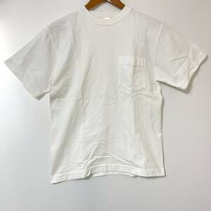 USA製 キャンバー ベビーコットン 半袖ポケットTシャツ ホワイト Sサイズ