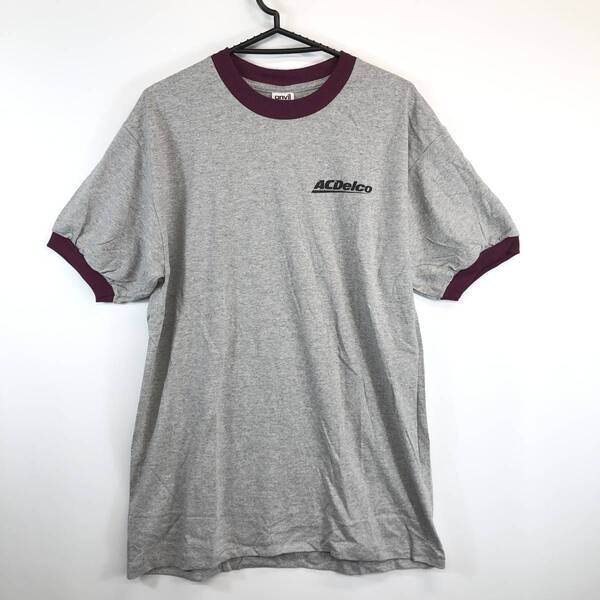 00s anvilリンガーTシャツ グレー Lサイズ ACDelco ACデルコ