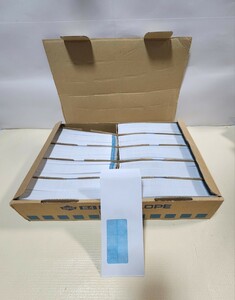 新品未使用 新品 未使用 定形郵便用 長4 封筒 セロ窓つき 窓つき封筒 店舗用品 90×205mm 定形郵便用 ニューケント 約900枚