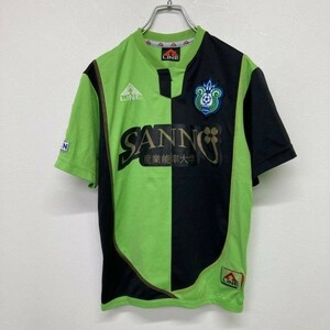 産業能率大学 産能大学 サッカー部 ゲームシャツ ユニフォーム サッカー グリーン 緑 ブラック 黒 ジュニア L ON3377