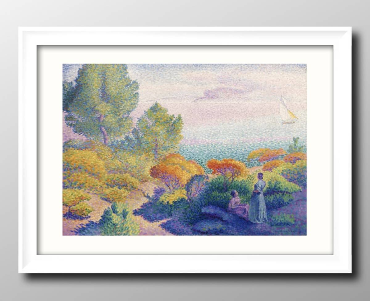 13417■Free shipping!! Art poster painting A3 size Henri-Edmond Cross illustration design Nordic matte paper, Housing, interior, others