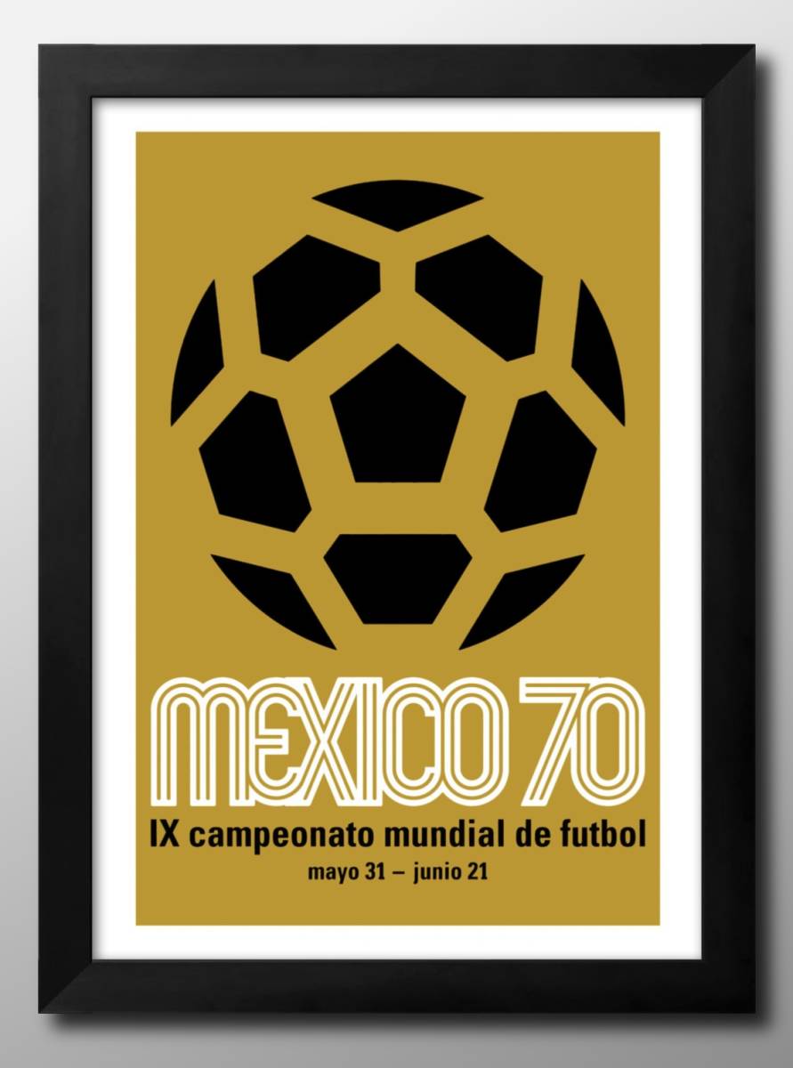 13463 ■ Livraison gratuite !! Affiche d'art peinture format A3 football mexique coupe du monde illustration design papier mat nordique, Logement, intérieur, autres