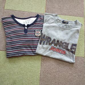 長袖Tシャツ２枚セット　ikka・WRANGLER キッズ　150・160サイズ