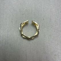 デザインリング　指輪　ゴールド　レディース　フリーサイズ　カクカク　フリーサイズ　韓国　ジルコニア　大きめ　ごつめ　金　新品_画像7