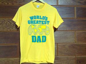 USA製　DAD　プリントTシャツ　world,s greatest dad ０５４６－C