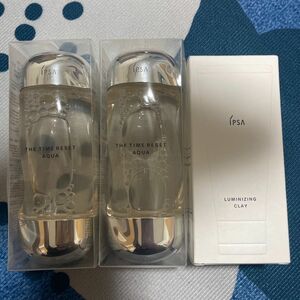 IPSA 化粧水2個とイプサ IPSA ルミナイジング クレイe 100g セット