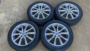 【美品】ホンダ純正 17インチ 6j+55 pcd114.3 5h+DUNLOP LEMANS LM704 205/55R17