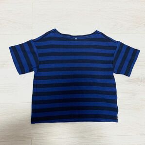 未使用☆ユニクロ　110㎝　半袖　カットソー　Tシャツ　ボーダー　男の子