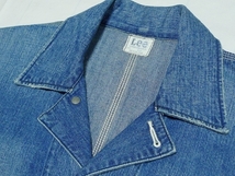 美品Leeリー復刻[91-J]LT0584LocoJacketデニムカバーオールL(40)UsedWash_画像5