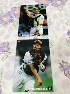 カルビープロ野球チップスカード セット売り 北海道日本ハムファイターズ 福岡ソフトバンクホークス 鶴岡慎也