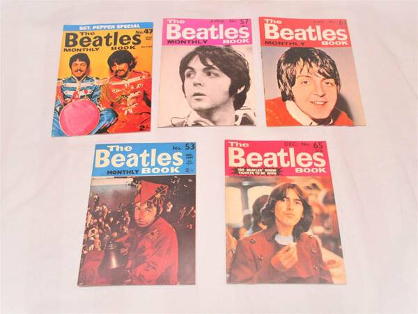 【送料無料】ビートルズ・マンスリーブック５冊セット　No.47,53,57,61,65【洋書】　BEATLES MONTHLY BOOK