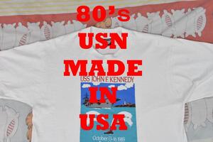 USN 80’ｓ Tシャツ 12391ｃ USA製 USS JFK ビンテージ