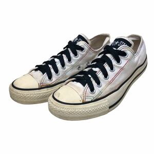 AG894 CONVERSE コンバースオールスター ローカットスニーカー US5 24cm ホワイト レインボー キャンバス