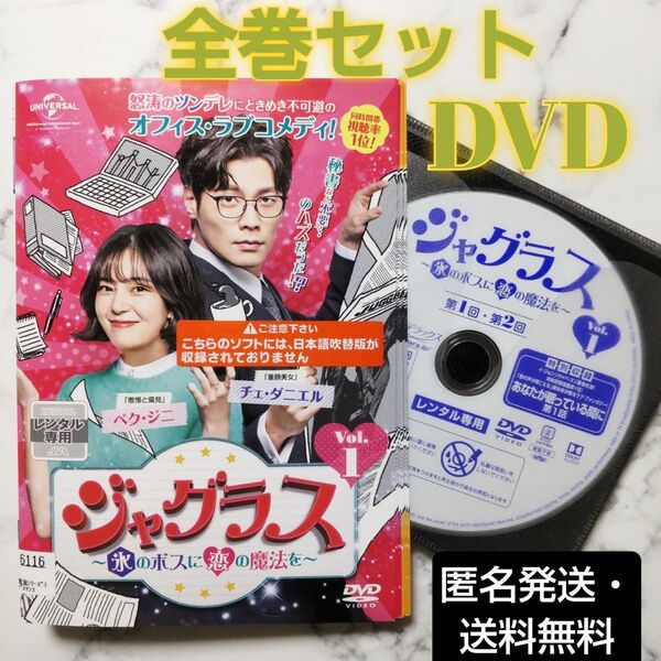 チェ・ダニエル★ペク・ジニ『ジャグラス~氷のボスに恋の魔法を~』レンタル落ちDVD★全巻★韓国ドラマ