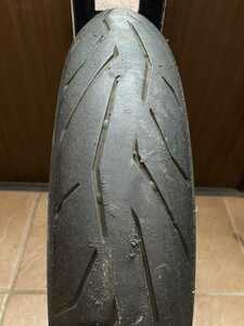 中古MCタイヤ PIRELLI DIABLO ROSSOⅡ 110/70R17 ピレリ ディアブロ ロッソ2 110 70 17 2317 M1220