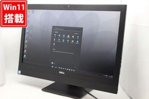 新品256GB-SSD搭載 訳有 フルHD 23.8型液晶一体型 DELL OptiPlex 7450 AIO Windows11 七代 i7-7700 8GB カメラ Office付 中古パソコン 税無