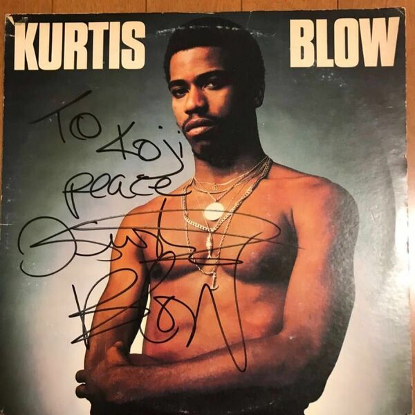 KURTIS BLOW THE BREAKS レアなサイン入り　カーティス　ブロウ　アナログ