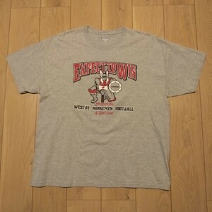 USA古着卸 XLサイズ Champion NCAA チャンピオン ウェストビー ノースマン フットボール ロゴ プリント Tシャツ