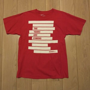 USA古着卸 Mサイズ NIKE ナイキ サッカー プリント Tシャツ