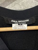 希少デザイン！ JUNYA WATANABE ジュンヤワタナベ コム デ ギャルソン ブロックチェック ニット カーディガン 黒 Sサイズ ○ 新規×_画像5