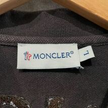 夏場に！ 国内正規品 MONCLER モンクレール ノースリーブ ポロシャツ アーチロゴ ブラウン系 Lサイズ レディース ゆうパケ可 ○ 新規×_画像6