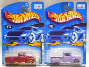 HOT WHEELS / ラ トロッカ (2001 FIRST EDITIONS/濃赤)+(2001 #202/艶消紫) 開封用２台セット