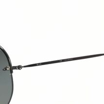 【レイバン】本物 Ray-Ban サングラス RIMLESSAVIATOR リムレスアビエーター RB3214 グレー×シルバー色×黒 メンズ ケース 送料520円_画像5