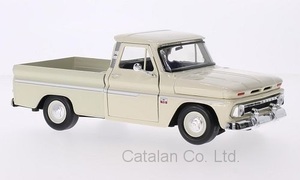 1/24 シボレー シヴォレー ピックアップ ベージュ Chevrolet C10 Fleetside Pick Up hellbeige 1966 Motormax 梱包サイズ80