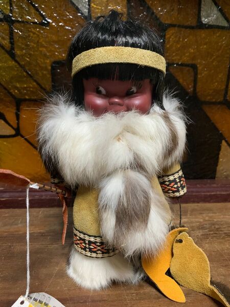 お値下げ！　人形　ドール　ビンテージ アンティーク人形 海外 インディアン　日焼け　クロンボ　古道具　レトロ