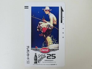 【2-139】　テレカ　50度　コカ・コーラ　25周年　テレホンカード