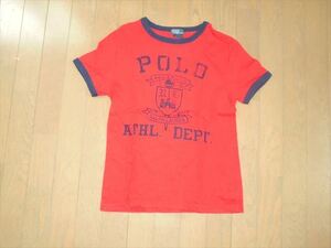  Ralph Lauren * with logo red. short sleeves T-shirt *10~12 -years old 